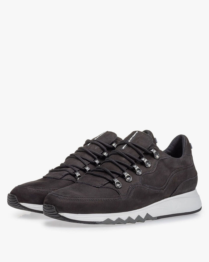 Sneaker zwart nubuck