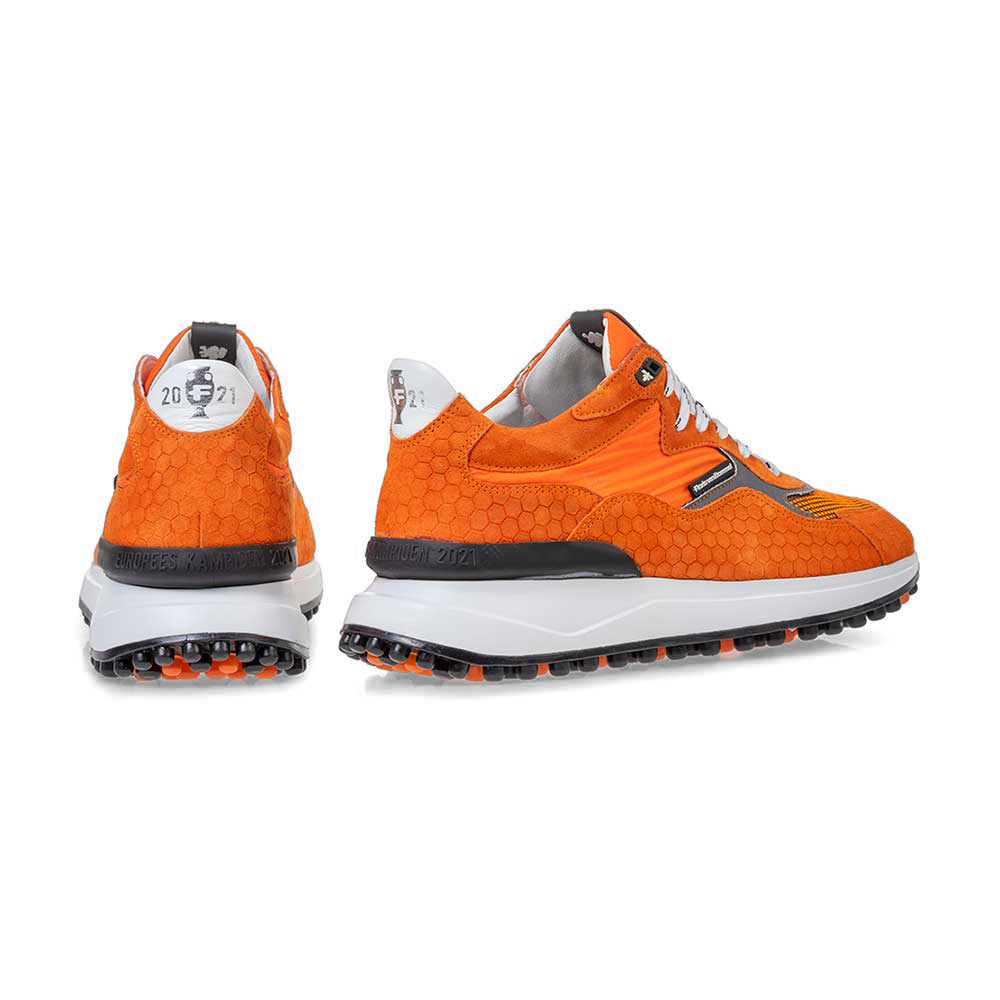 Noppi EK sneaker suède oranje | Floris van Bommel Official®