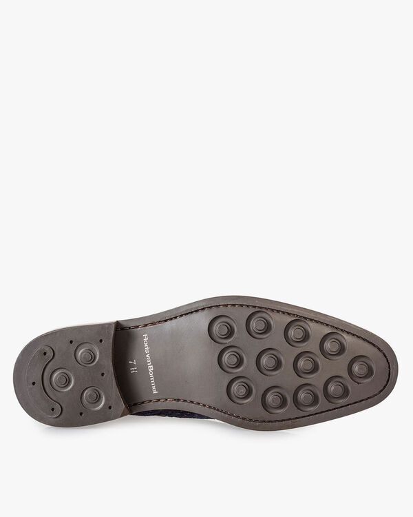 Boot with buckle closure blue