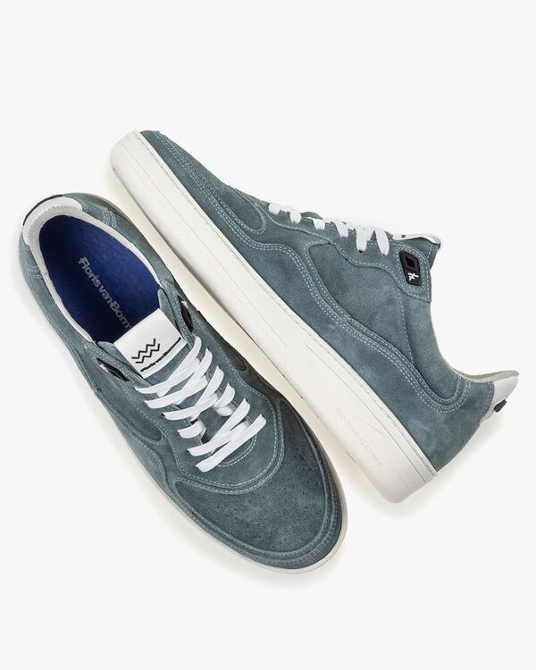 Sneaker suede leather turquoise