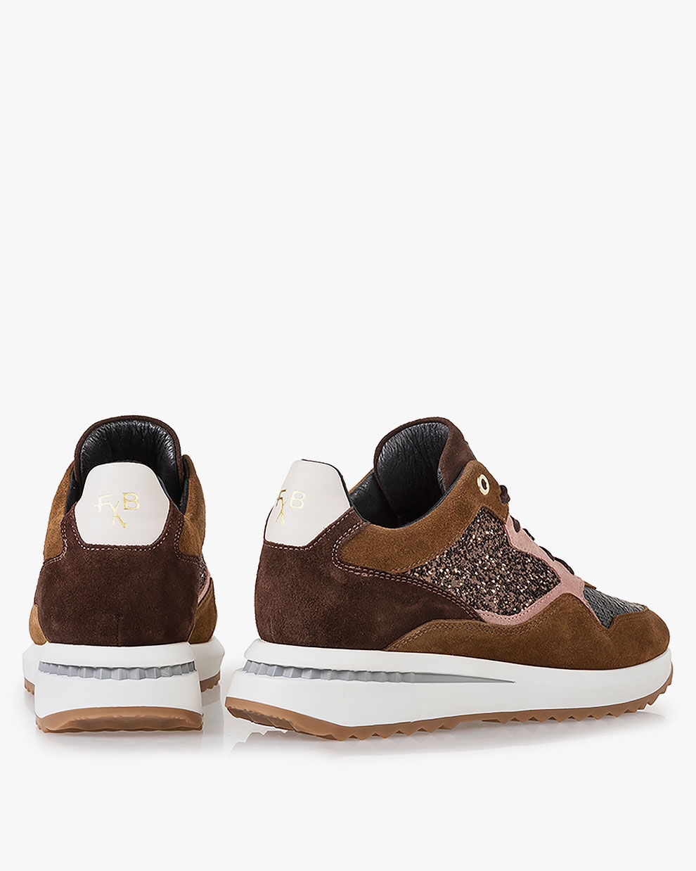 Bruine sneakers shop dames van haren