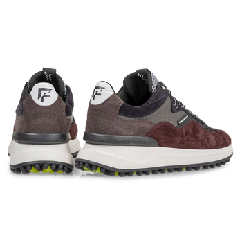 Noppi sneaker burgundy red/blue