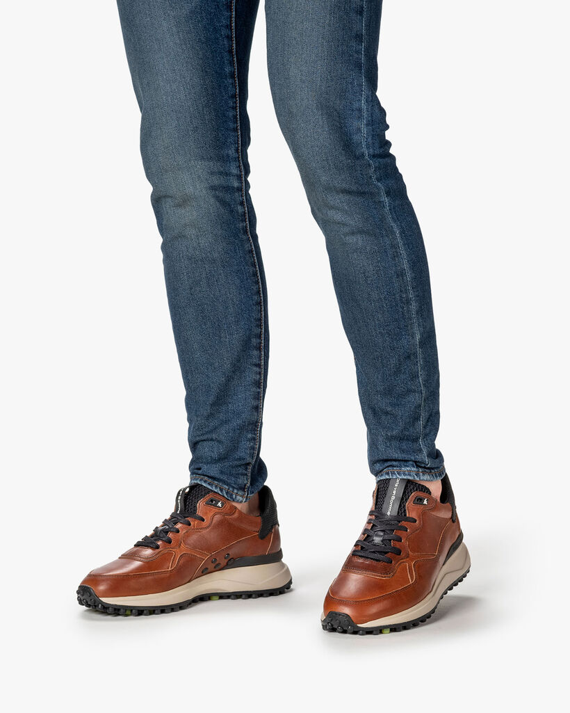 Noppi sneaker leather cognac