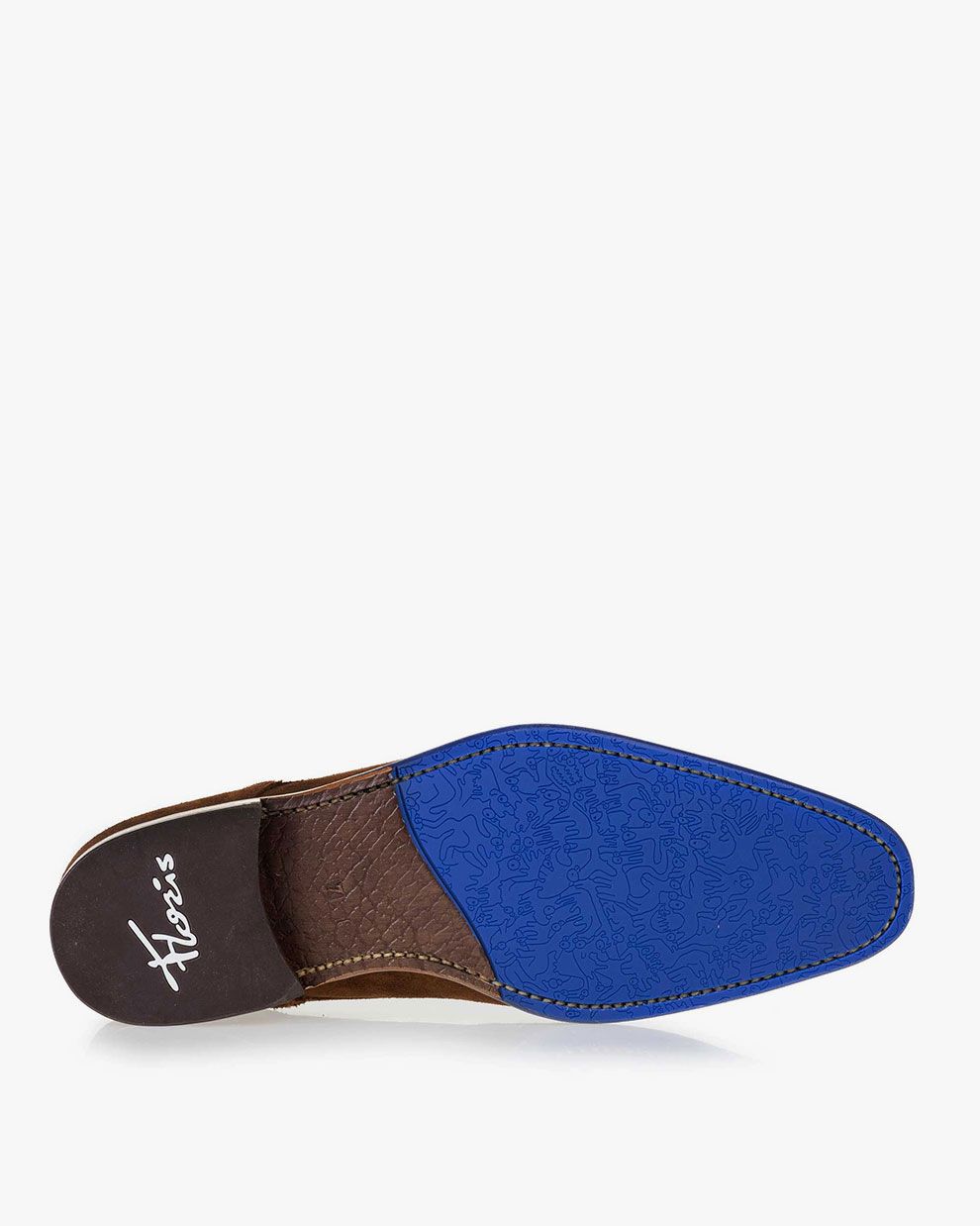 Bruine suède veterboot SFM-50034-20-01 | Floris van Bommel®