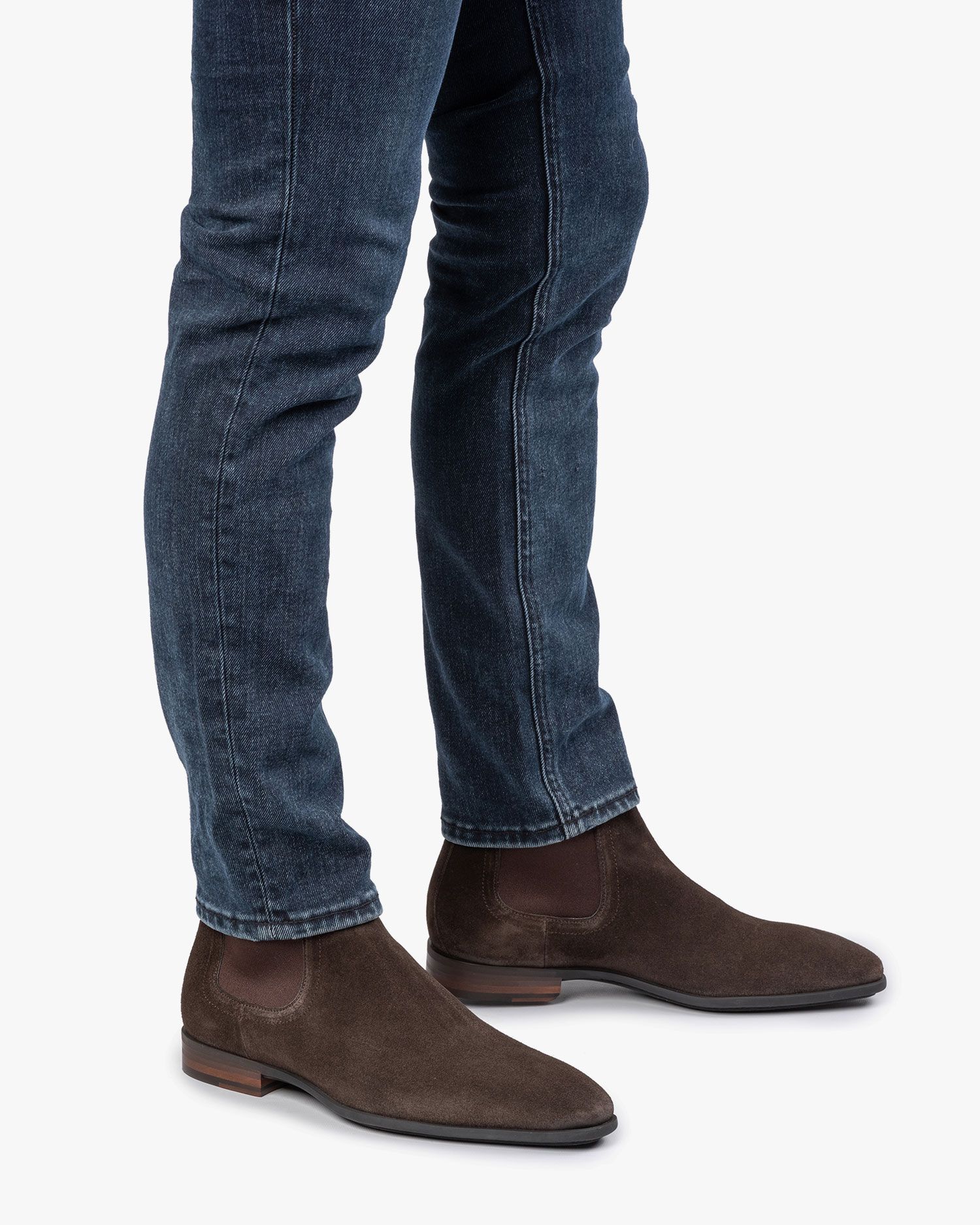 Suede leather chelsea boots online