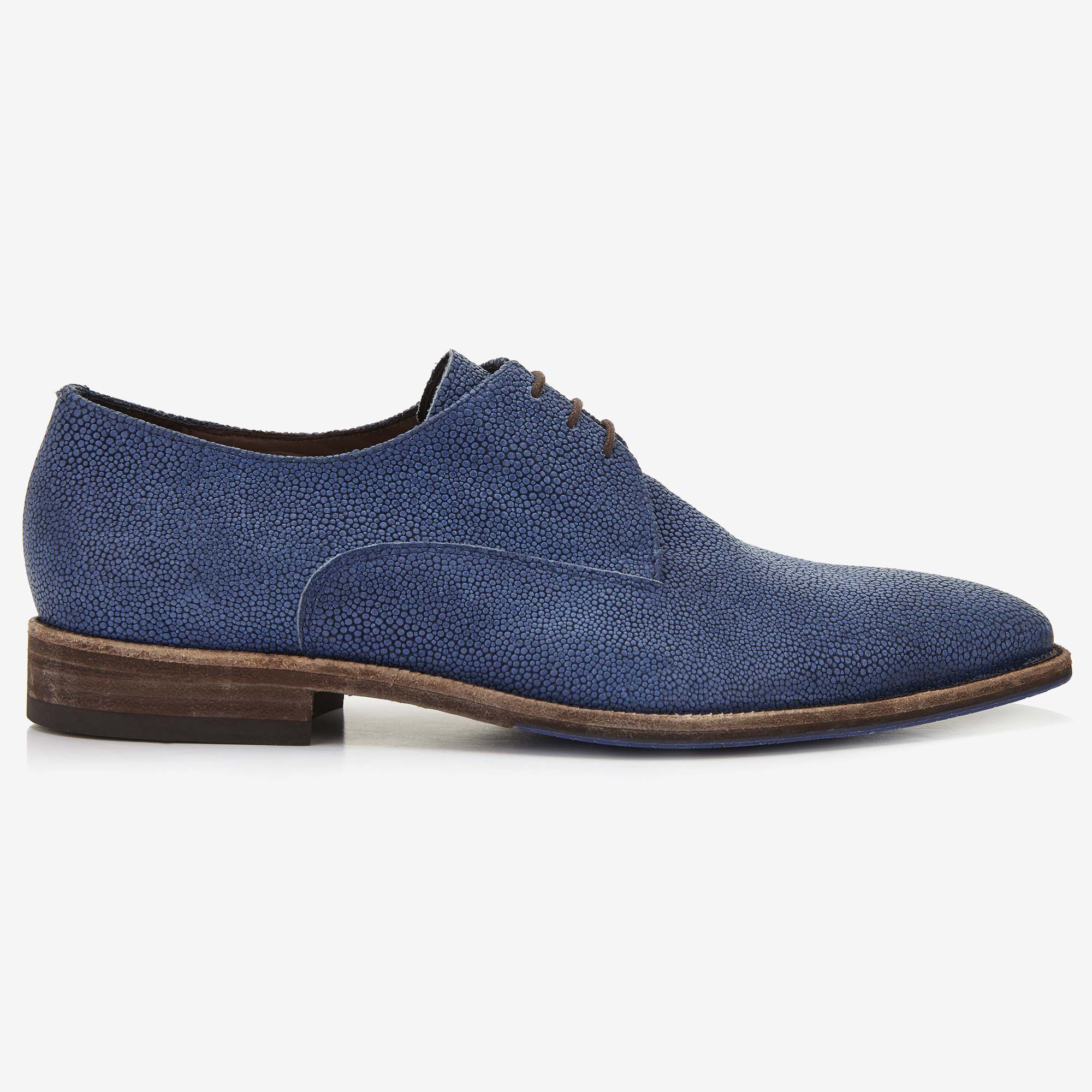 Blue leather men s lace up shoe 14308 11 Floris van Bommel