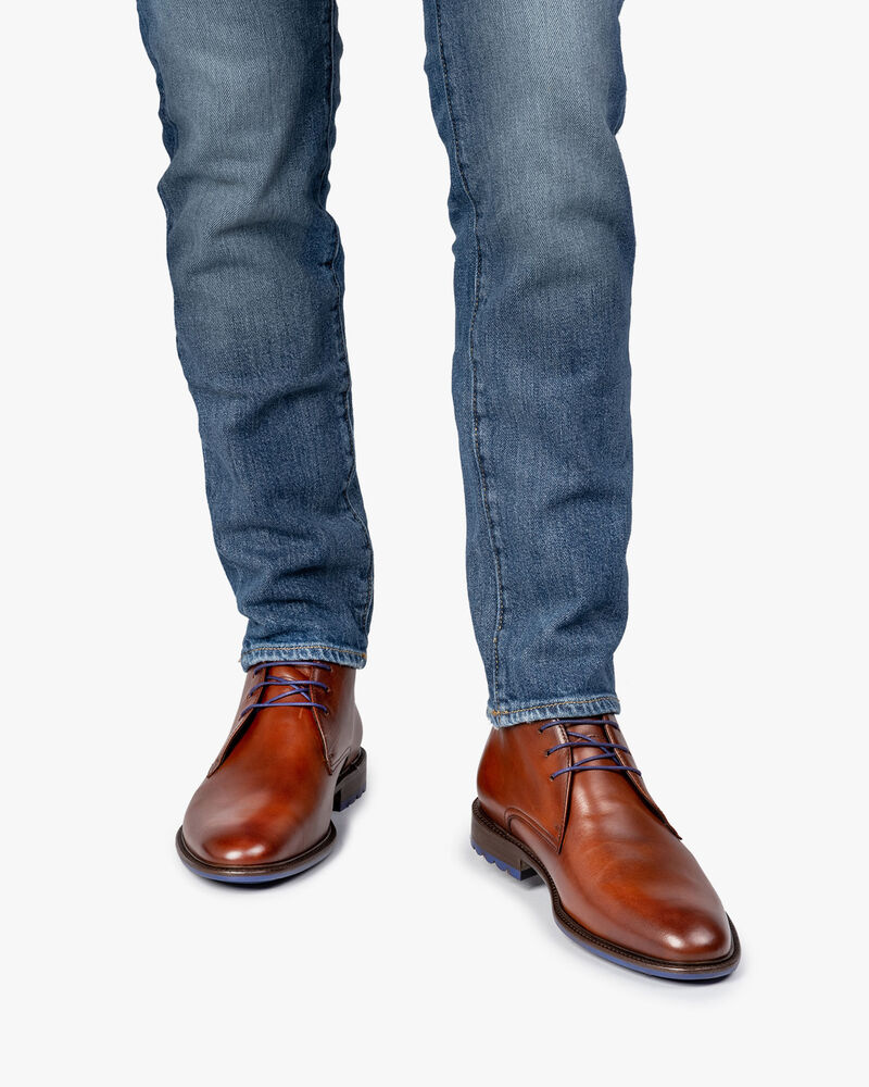 Veterboot kalfsleer cognac