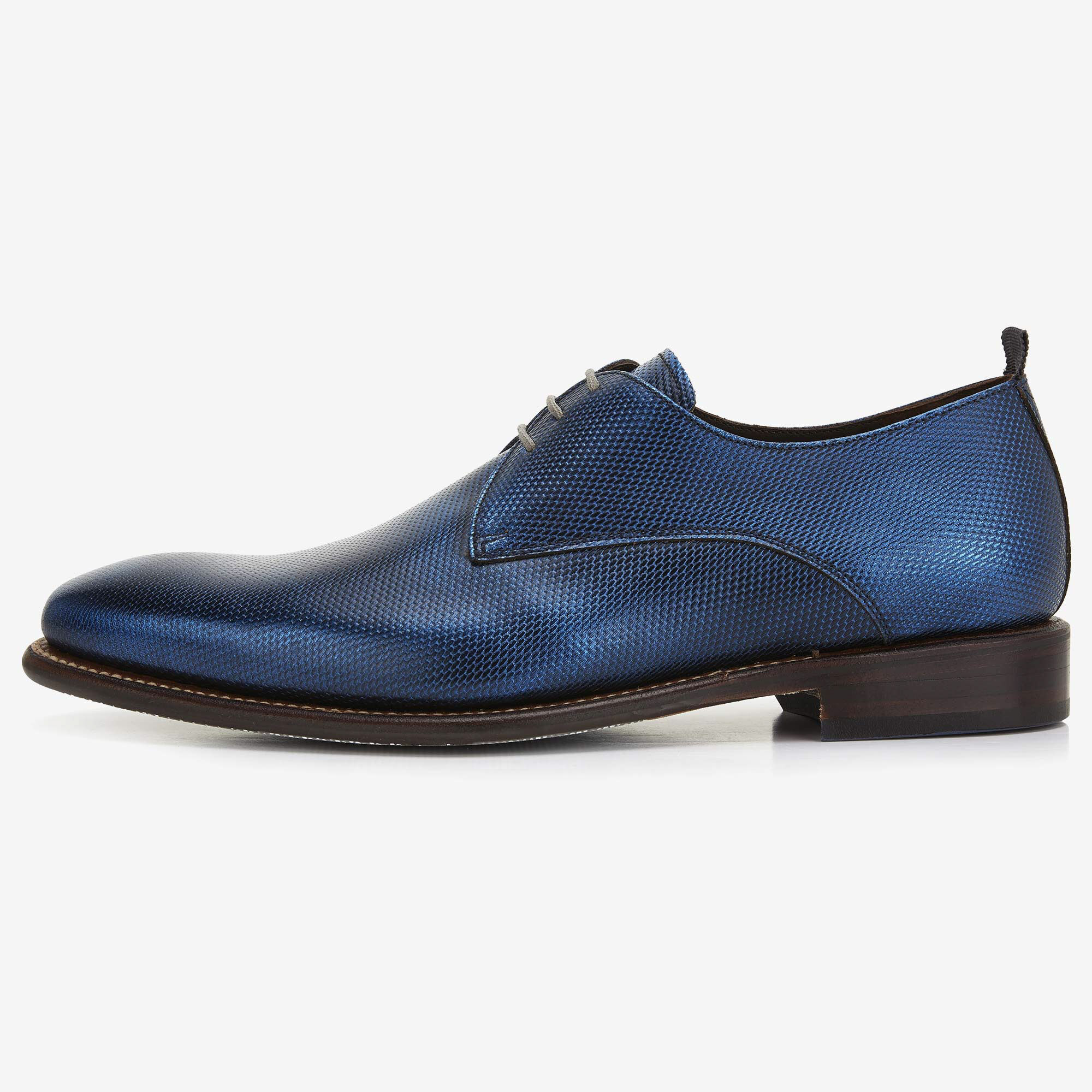 Blauwe veterschoenen top heren