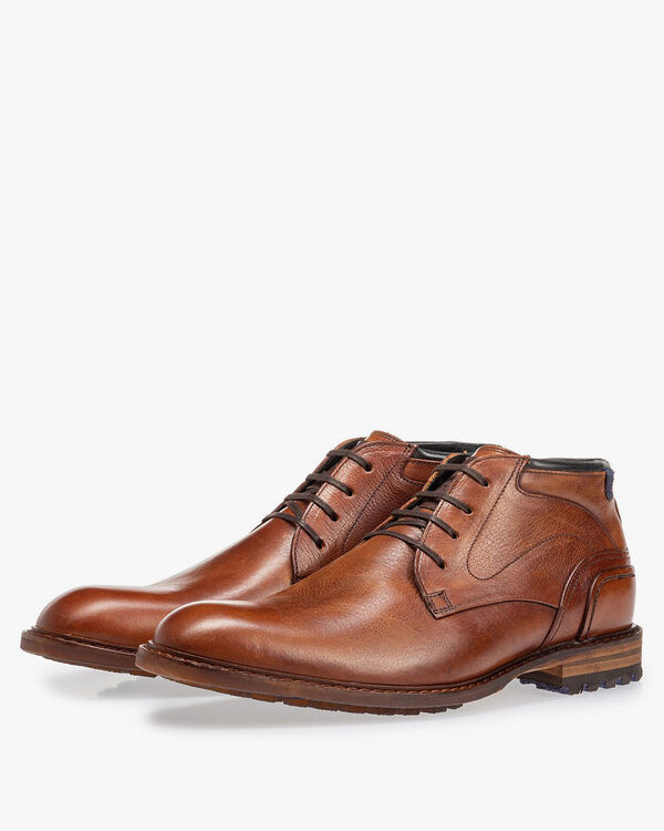 Crepi boot calf leather cognac