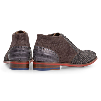 Veterboot grijs met print