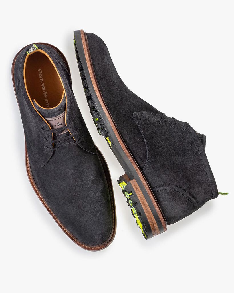 Veterboot su&egrave;de zwart