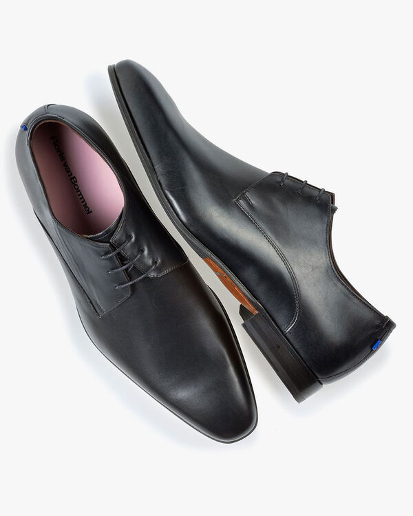 Veterschoen kalfsleer zwart