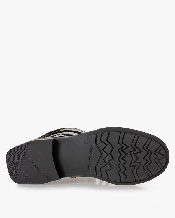 Veterboot leer donkerbruin