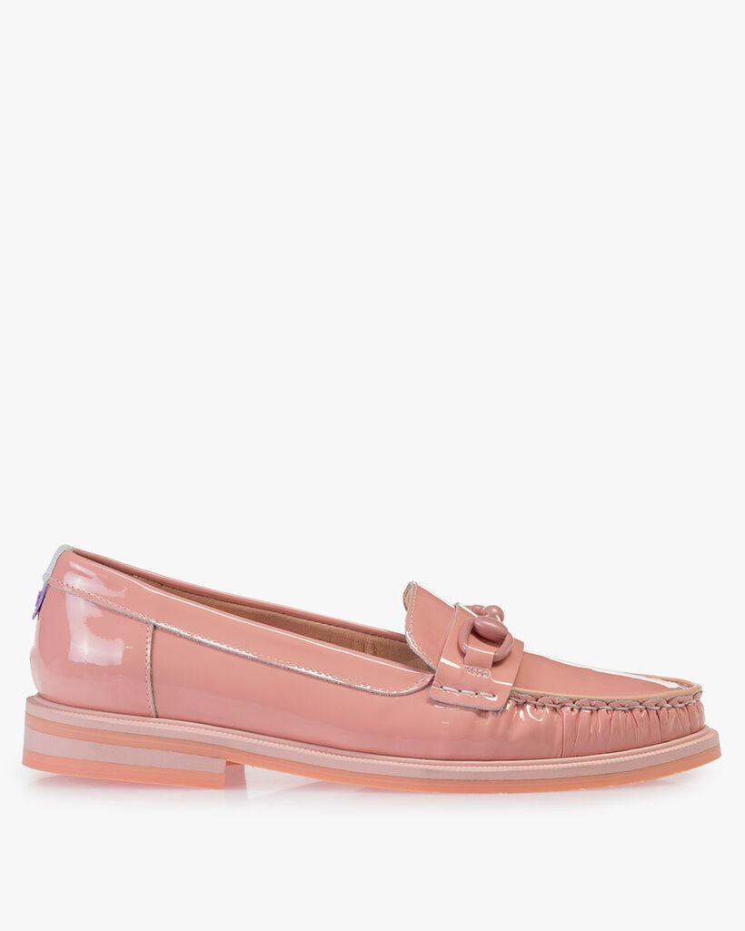 Loafer lakleer roze