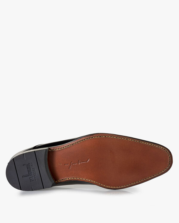 Veterschoen kalfsleer zwart