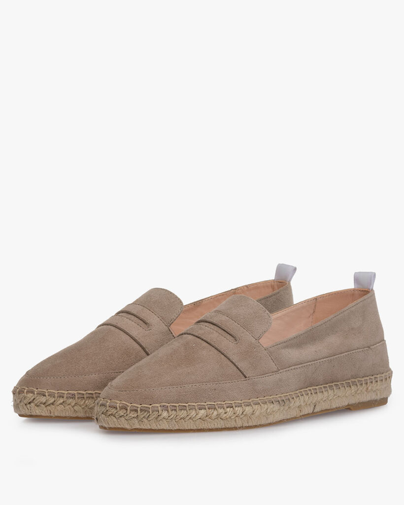 Espadrille su&egrave;de zand