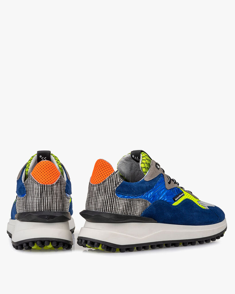 Noppi sneaker su&egrave;de blauw