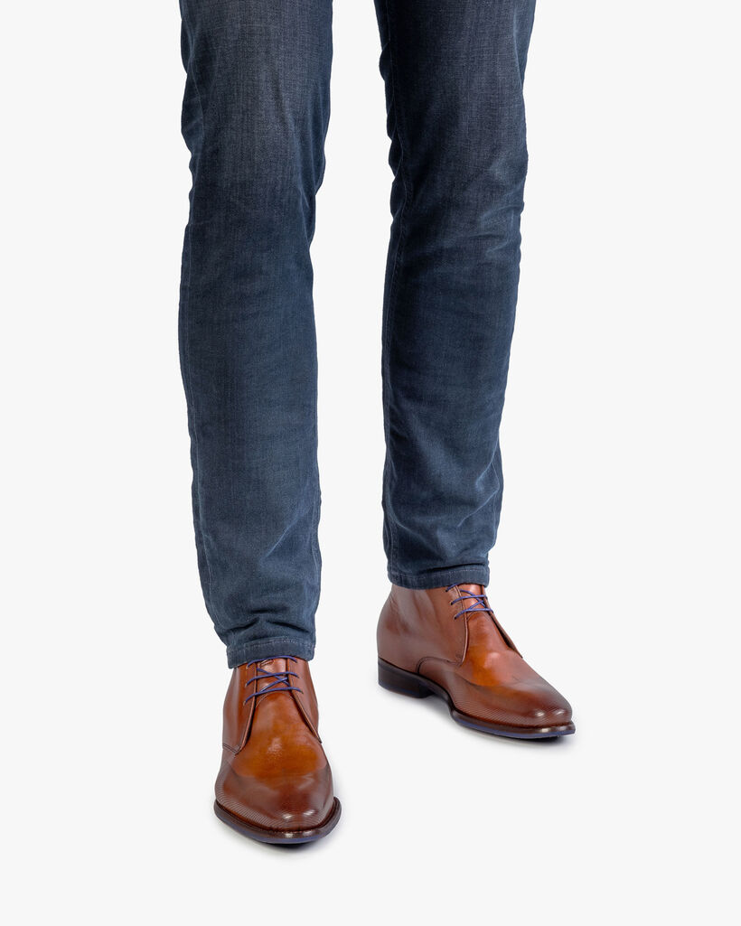 Veterboot kalfsleer cognac