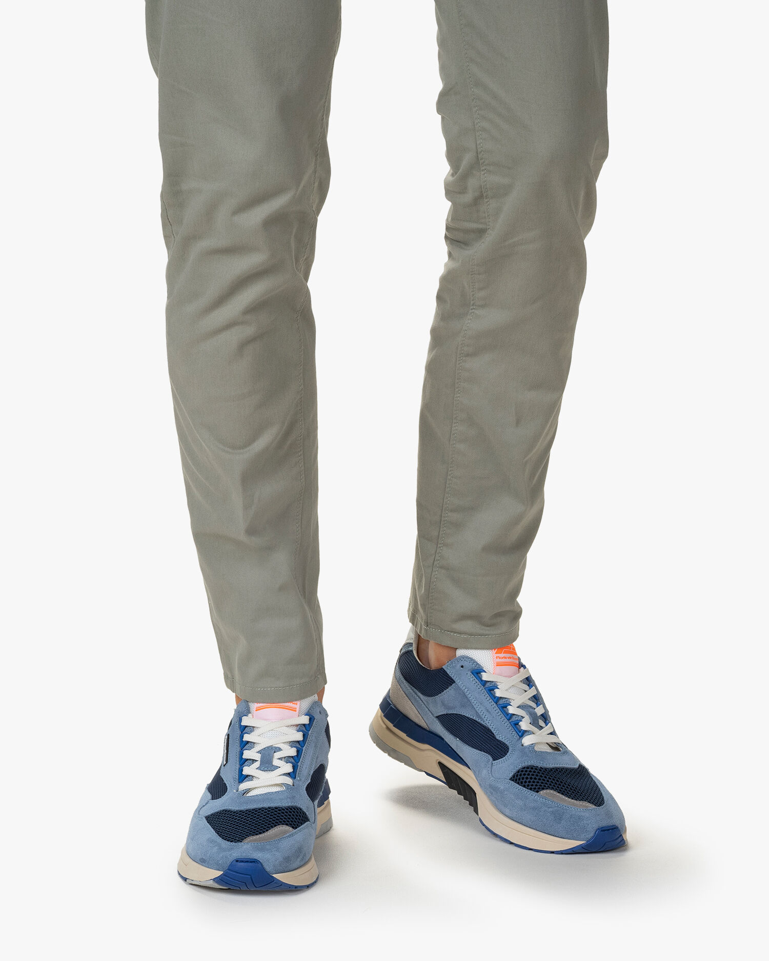 Sneaker suède blauw SFM-10119-40-01 | Floris van Bommel Official®