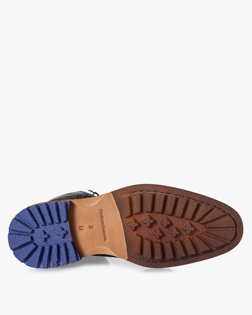 Veterboot su&egrave;de donkergrijs