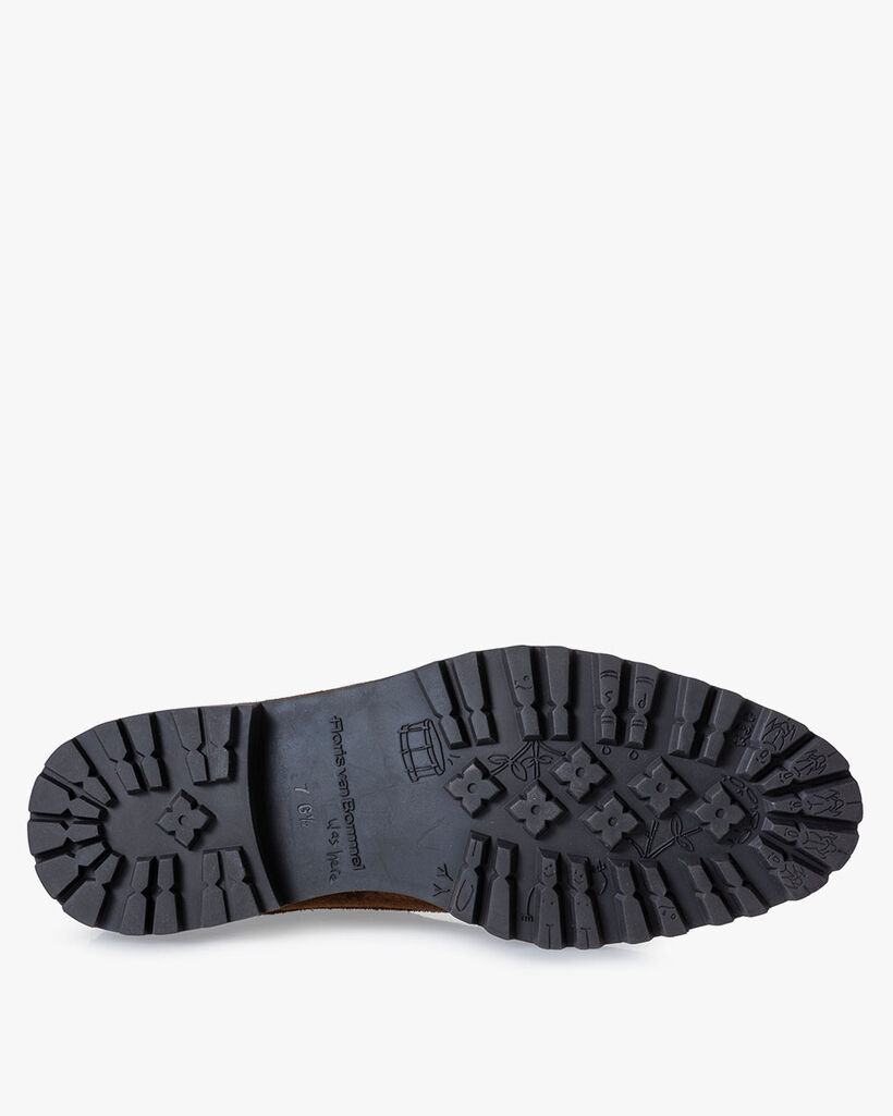 Veterboot su&egrave;de cognac