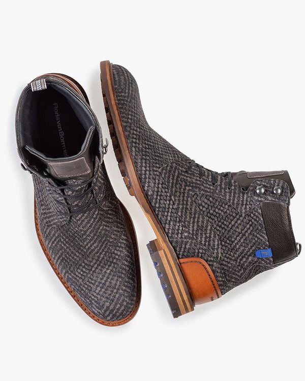 Crepi boot grijs met print