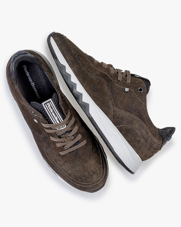 Nineti sneaker suede dark green