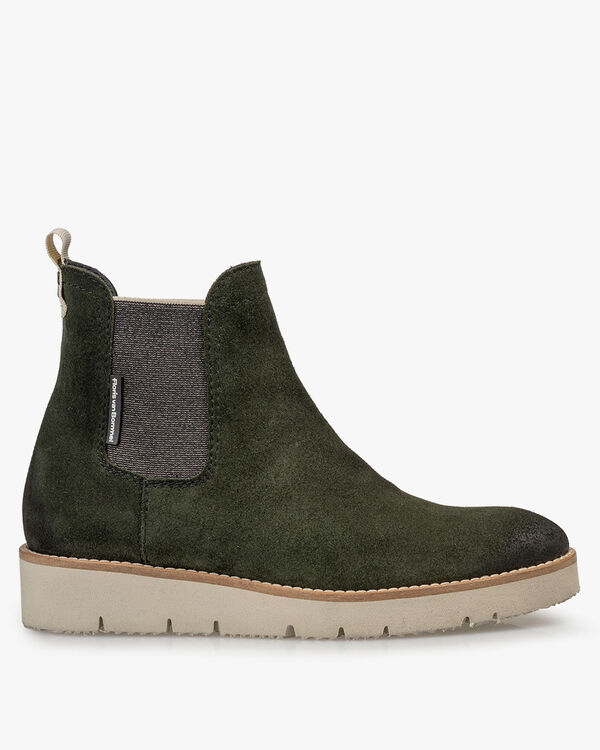 Chelsea boot su&egrave;de groen