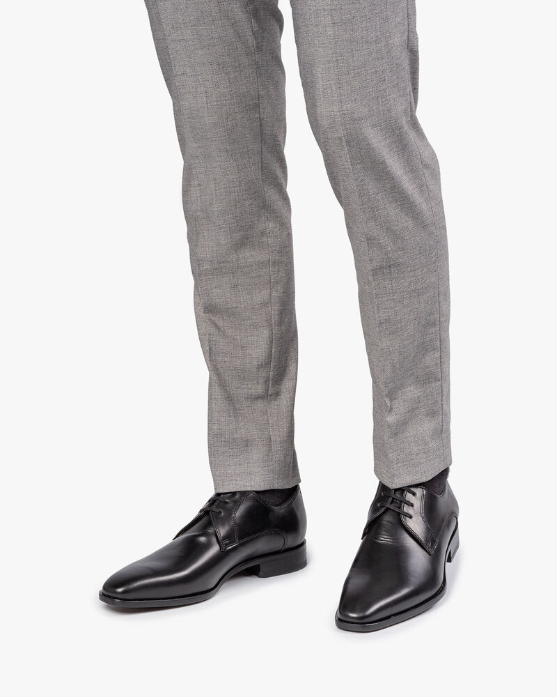 Lace shoe calf leather black