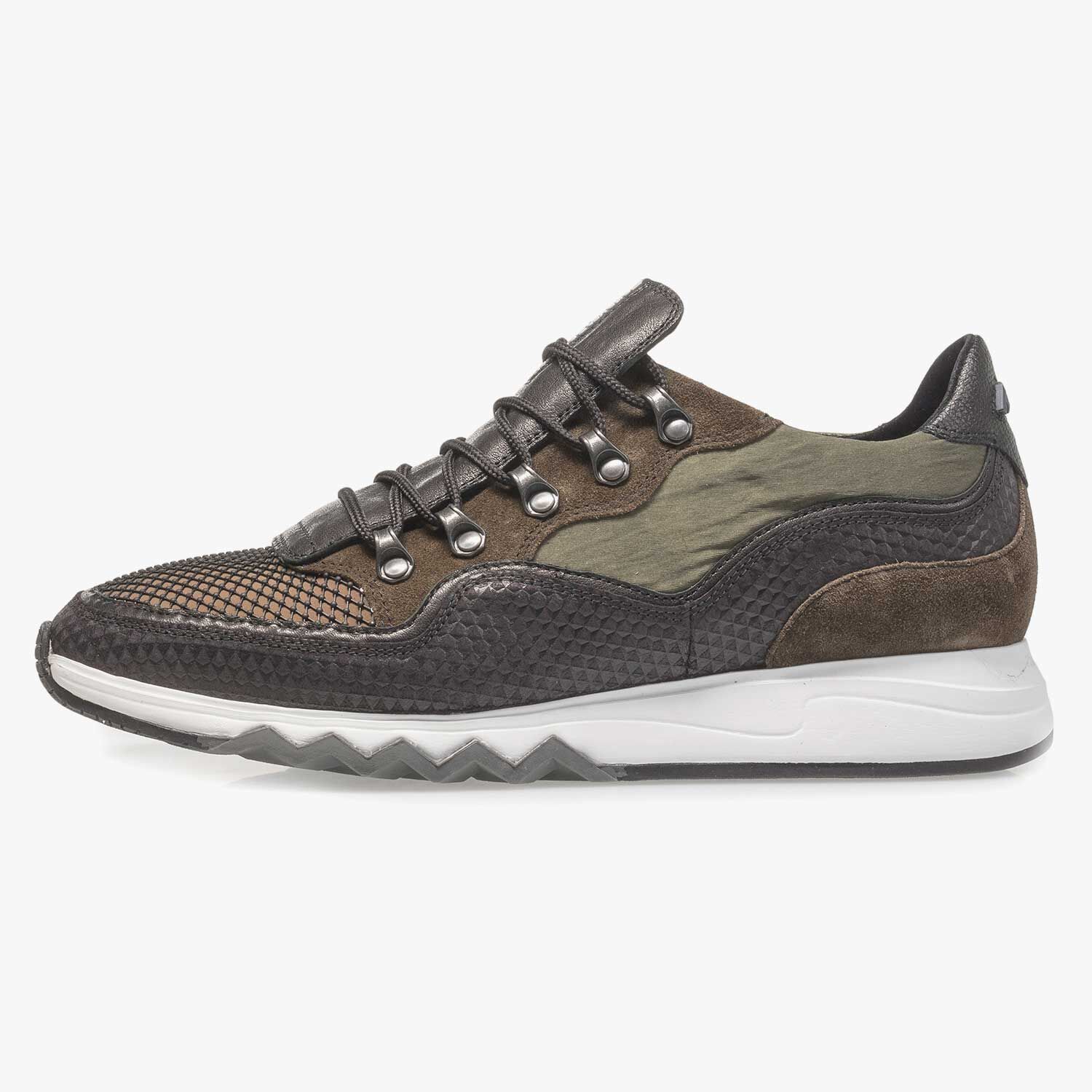 Green leather sneaker 16393 00 Floris van Bommel Official