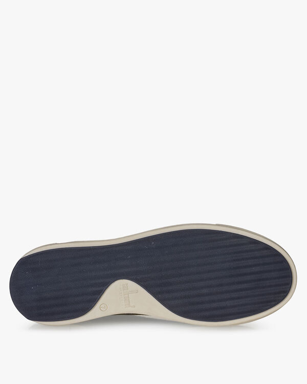 Sneaker su&egrave;de donkergroen