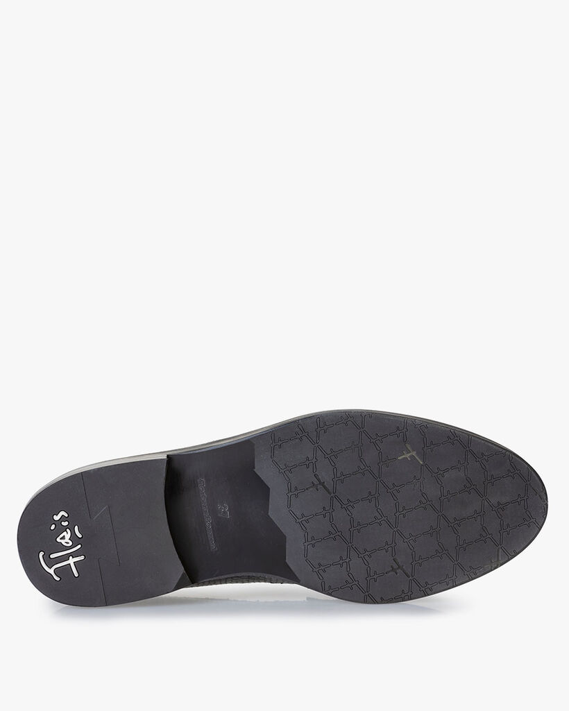 Loafer metallic print blauw