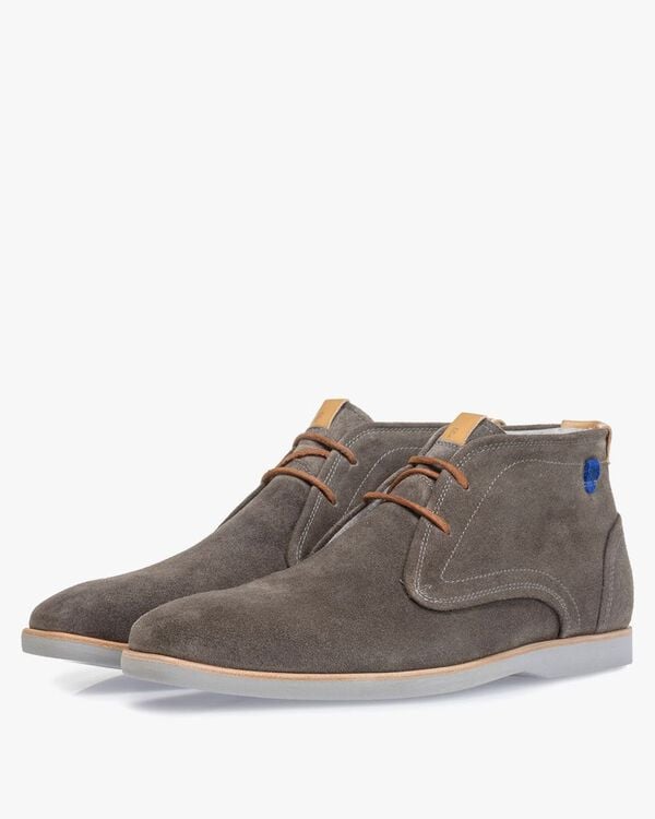 Boot su&egrave;de donkergrijs