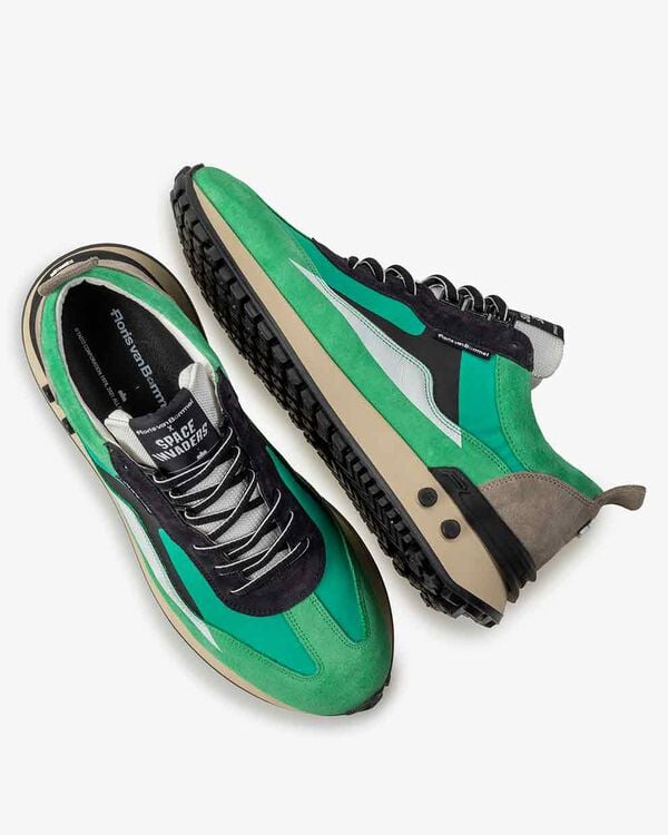 Sneaker Space Invaders groen