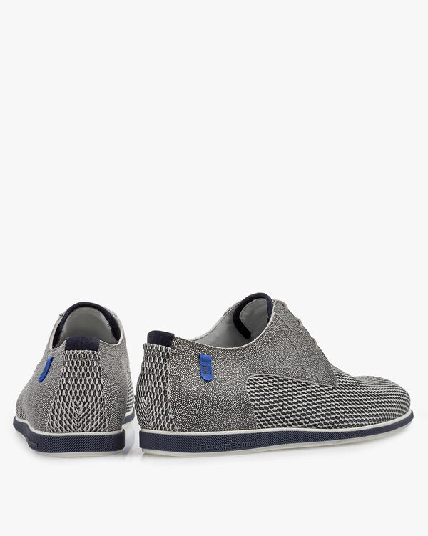 Veterschoen grijs su&egrave;de