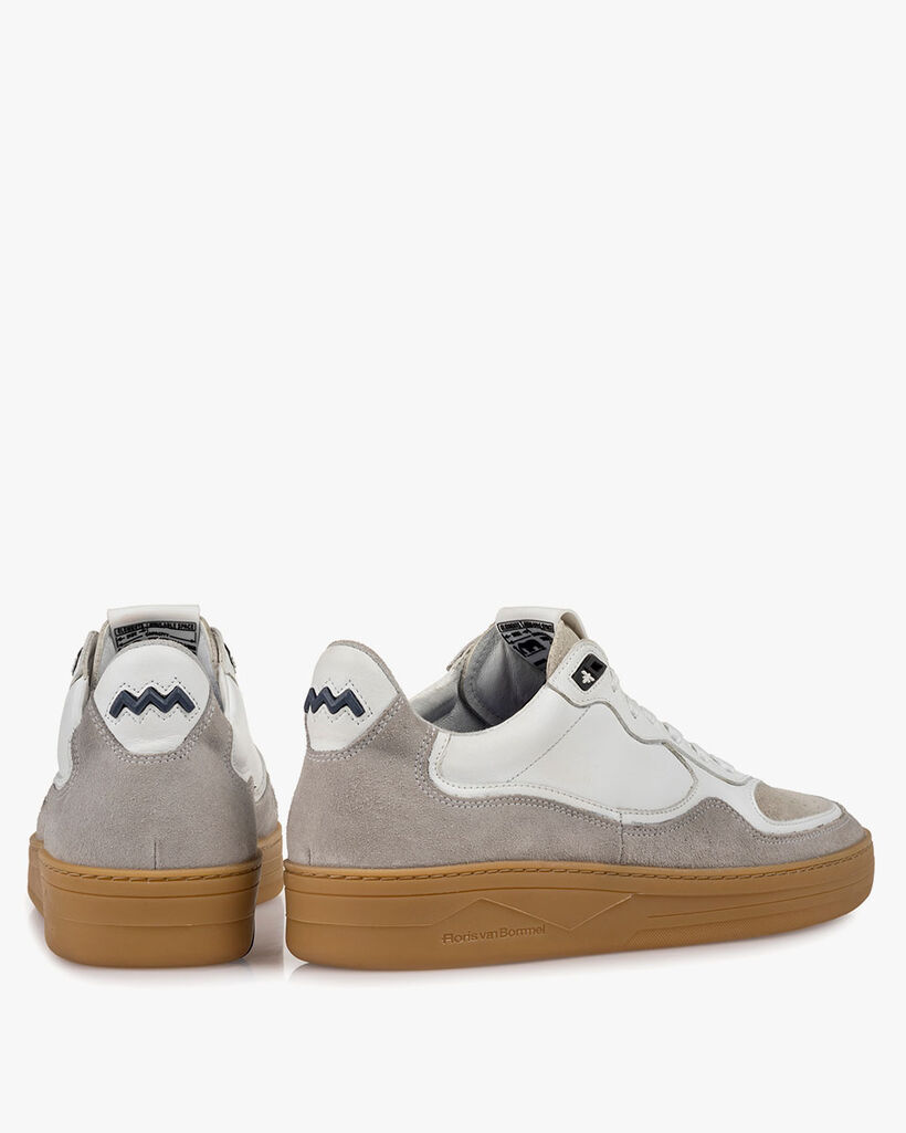 Sneaker suede leather white