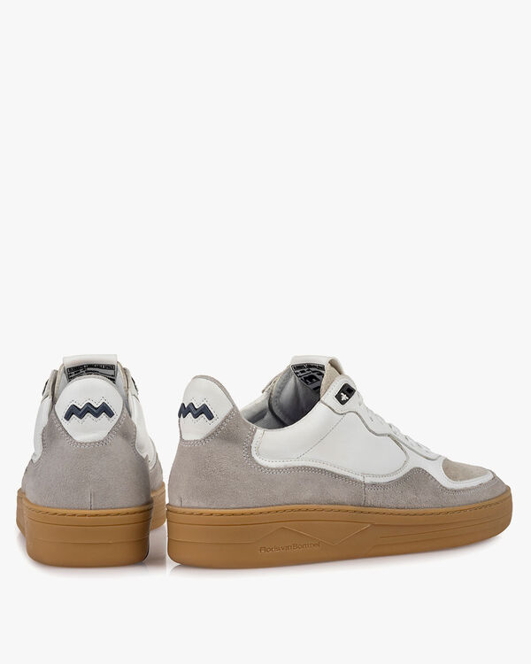 Sneaker suede leather white