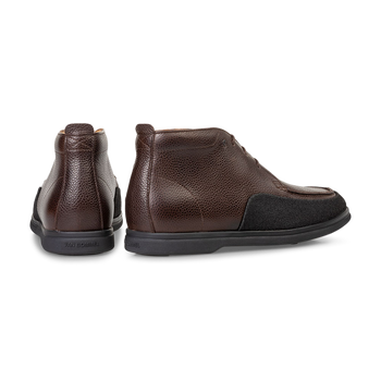 Veterboot geprint leer bruin