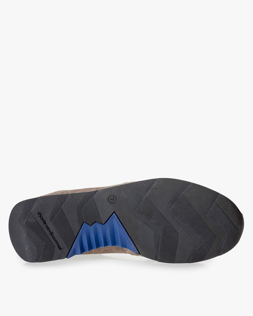 Su&egrave;de sneaker taupe