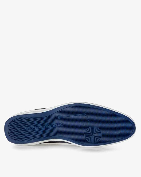 Veterschoen su&egrave;de blauw