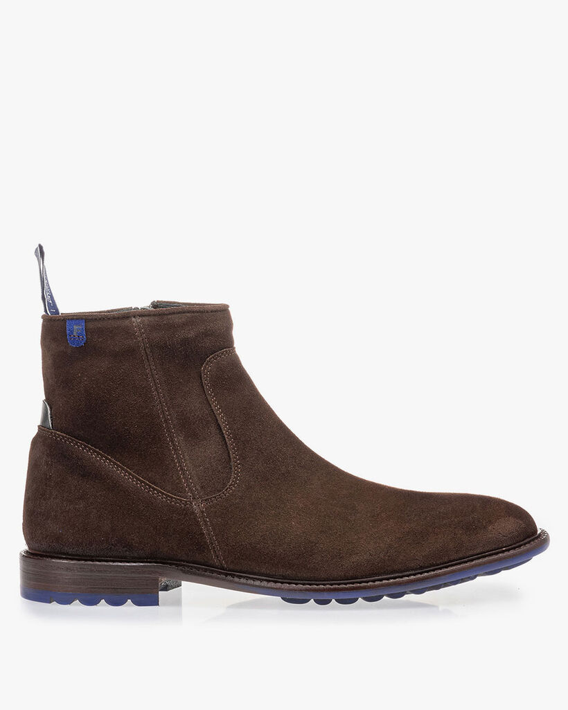 Lambskin lined boot brown