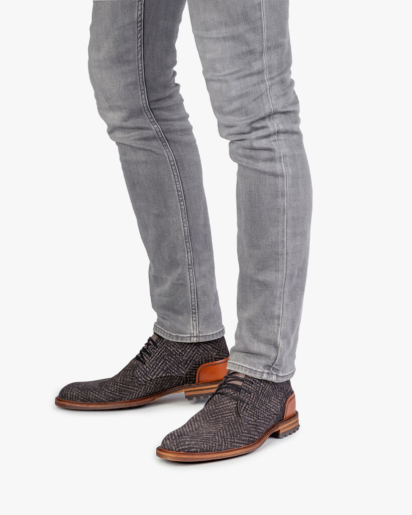 Crepi boot grijs met print