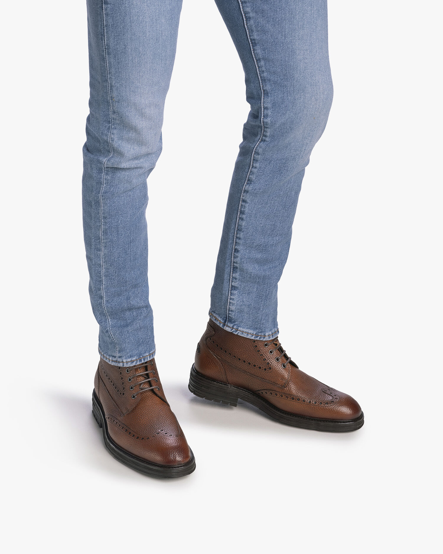 Boots men De Zeker 01.02 Cognac Floris van Bommel Netherlands