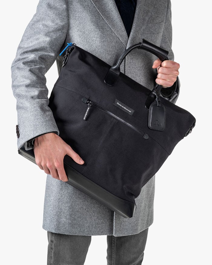 Tote bag textiel zwart