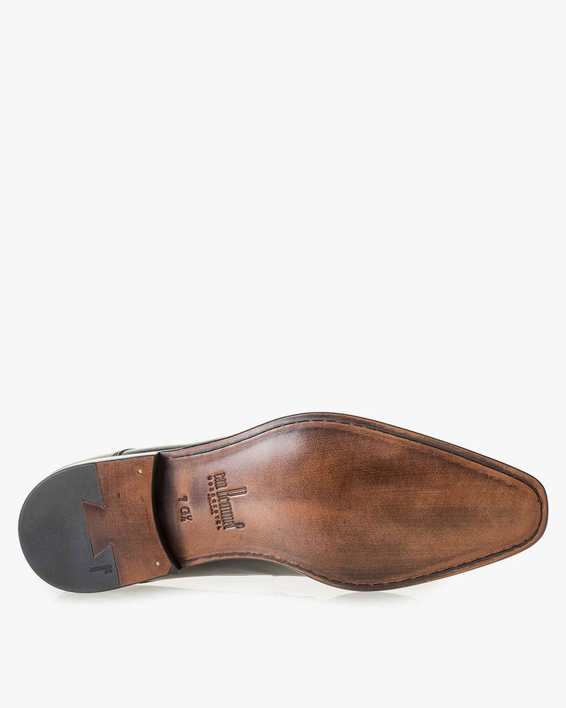 Lace boot calf leather black