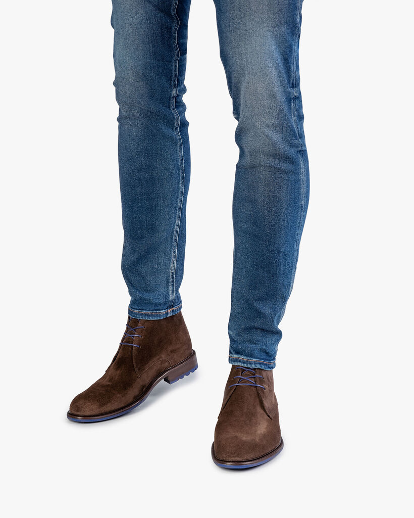 Veterboot su&egrave;de taupe