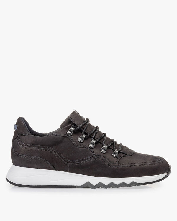 Sneaker zwart nubuck
