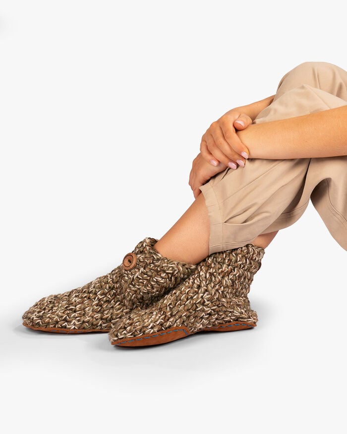 Kingdom Of Wow sloffen lichtbruin