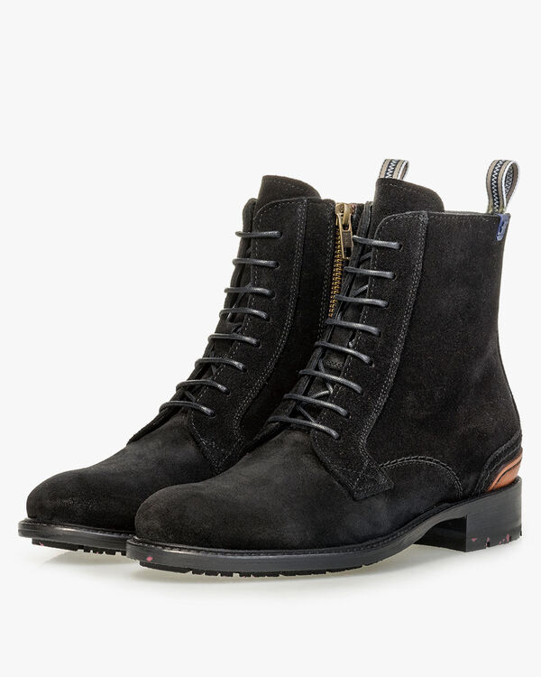 Veterboot su&egrave;de zwart