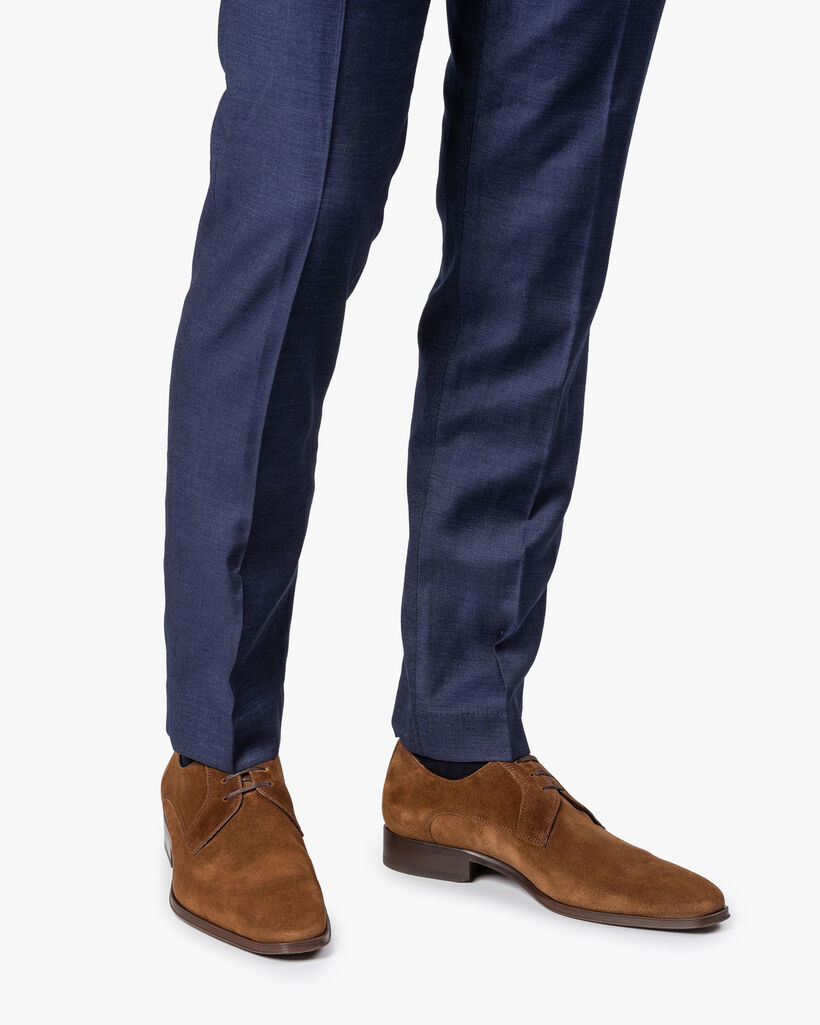 Middenbruine kalfssu&egrave;de veterschoen